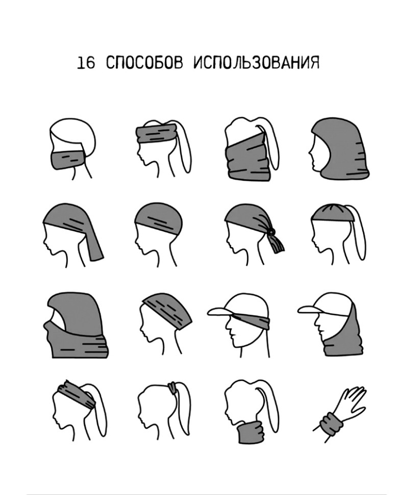 Бафф-бандана Паудер Белые горы
